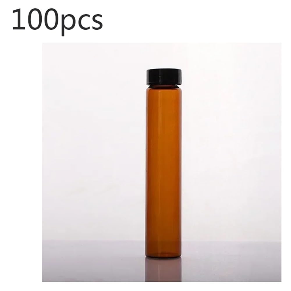 Équipements et fournitures de laboratoire Flacon d'échantillon en verre brun transparent de 3 à 50 ml, vis, avec bouchon plastique et tampon PE, équipement laboratoire