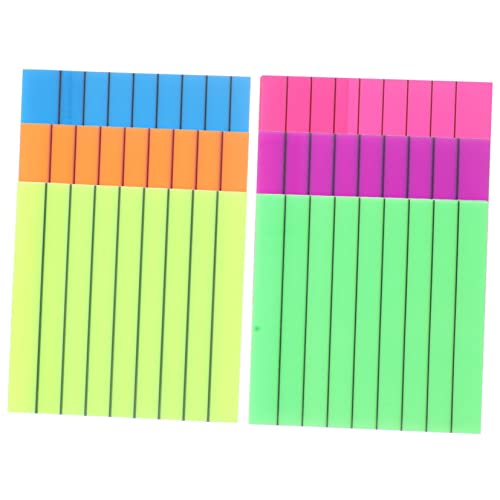 LckCryspho 付箋メモパッド 6個セット ? 再配置可能な粘着タブで簡単に貼り付け・剥がし可能、聖書やノートのしおりに便利