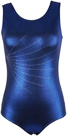 Wingbind Sparkle Sleeveless Gymnastics Leotards for Women Adults Girls Youth Ballet Leotards Dance Wear Tank Bodysuit Costumes