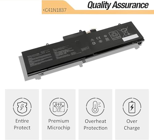 Image of C41N1837 Laptop Battery for ASUS ROG Zephyrus G15 GA501I GA502 GA502D GA502DU GA502GU GA502IV GU502 GU502DU GX502GW GX532GV GU532GW GU502LU GU502LW GU502LV GX502LXS GX502GV GX502GW 0B200-03380100