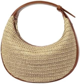 KeAiDMon Vegan Leather Crescent Shoulder Bag