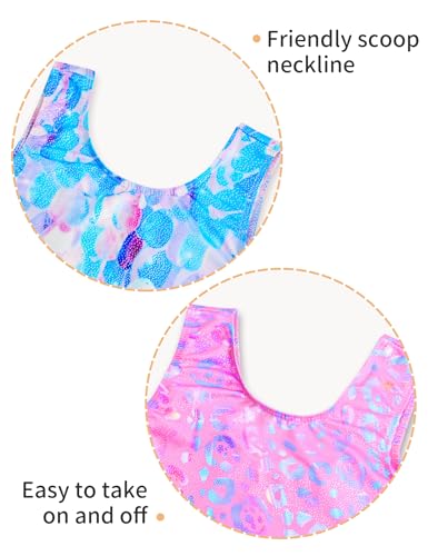Image of 2 Pack Leotard for Girls Gymnastics Sparkly Sleeveless Unitards