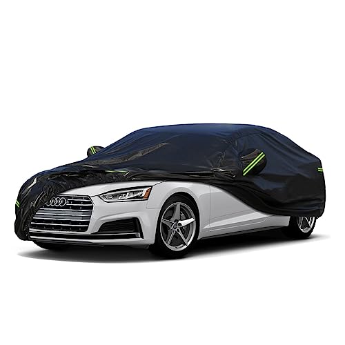 Image of Kaugung 7 Layers Car Cover Custom Fit Audi A5 (2007-2025), Outdoor Waterproof All Weather Sun Rain Dust Snow Protection with Zipper Door.(USA Warehouse,Within 3-7 Days)