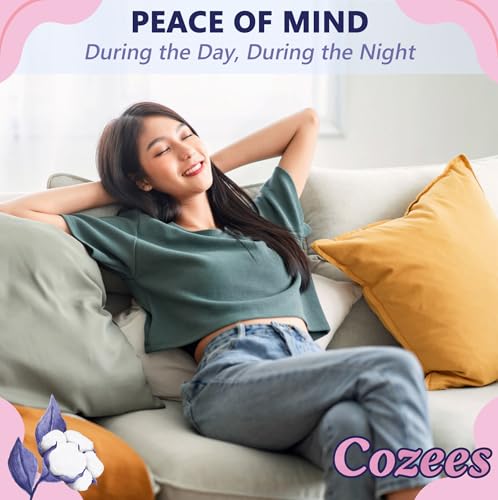 LivDry Cozees Disposable Period Underwear for Women, Menstrual and Postpartum High Absorbency, Cotton Covered Comfort, Made in USA (36 Count, Small/Medium)