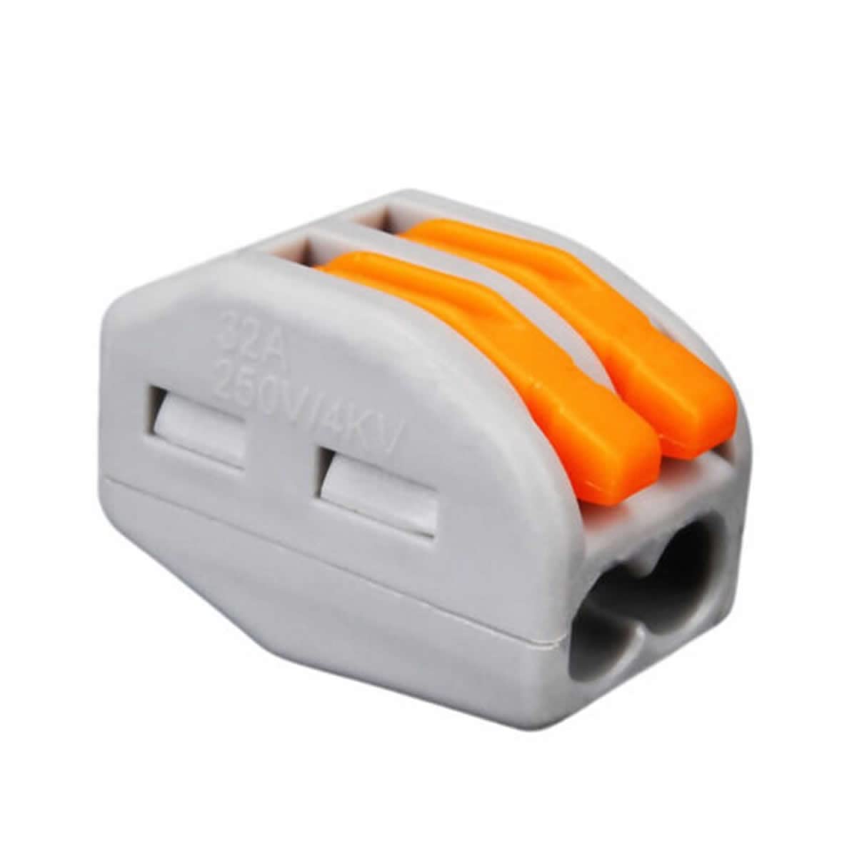 2li Kolay Kablo Tel Birleştirici Konnektör Vidasız Klemens 250V 32A 1mm/4mm Elektrik Kablo Bağlantı Terminal Soket