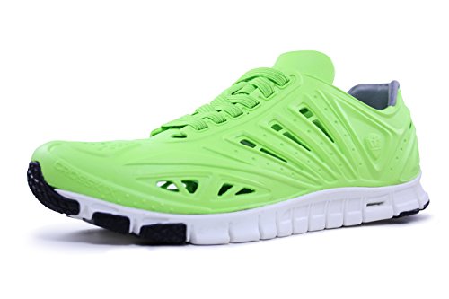 Crosskix APX Closed Toe Lace Up Water Shoes, Greenline, 9 Men/11 Women