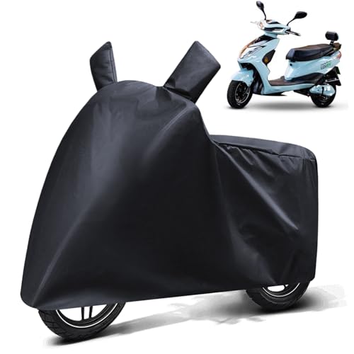 Image of FABTEC Waterproof Scooty Body Cover Compatible with BattRE Electric LoEV, A1 (Black)