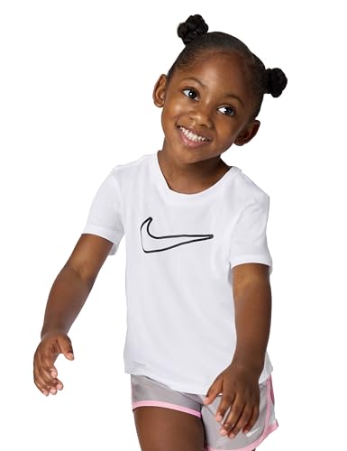 Nike Girls' One Fitted Dri-Fit Short-Sleeve Top