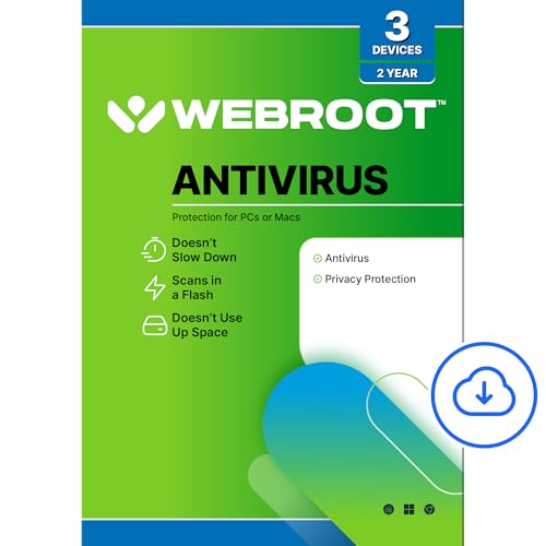 Antivirus Software 2025 | 3 Device | 2 Year Download for PC/Mac