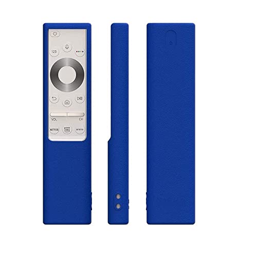 Image of Oboe Silicone Protective Case for Samsung BN59-01311 Smart TV Remote - Shockproof Anti-Slip Battery Cover for QLED TV Remote - Anti-Lost with Loop (Blue)