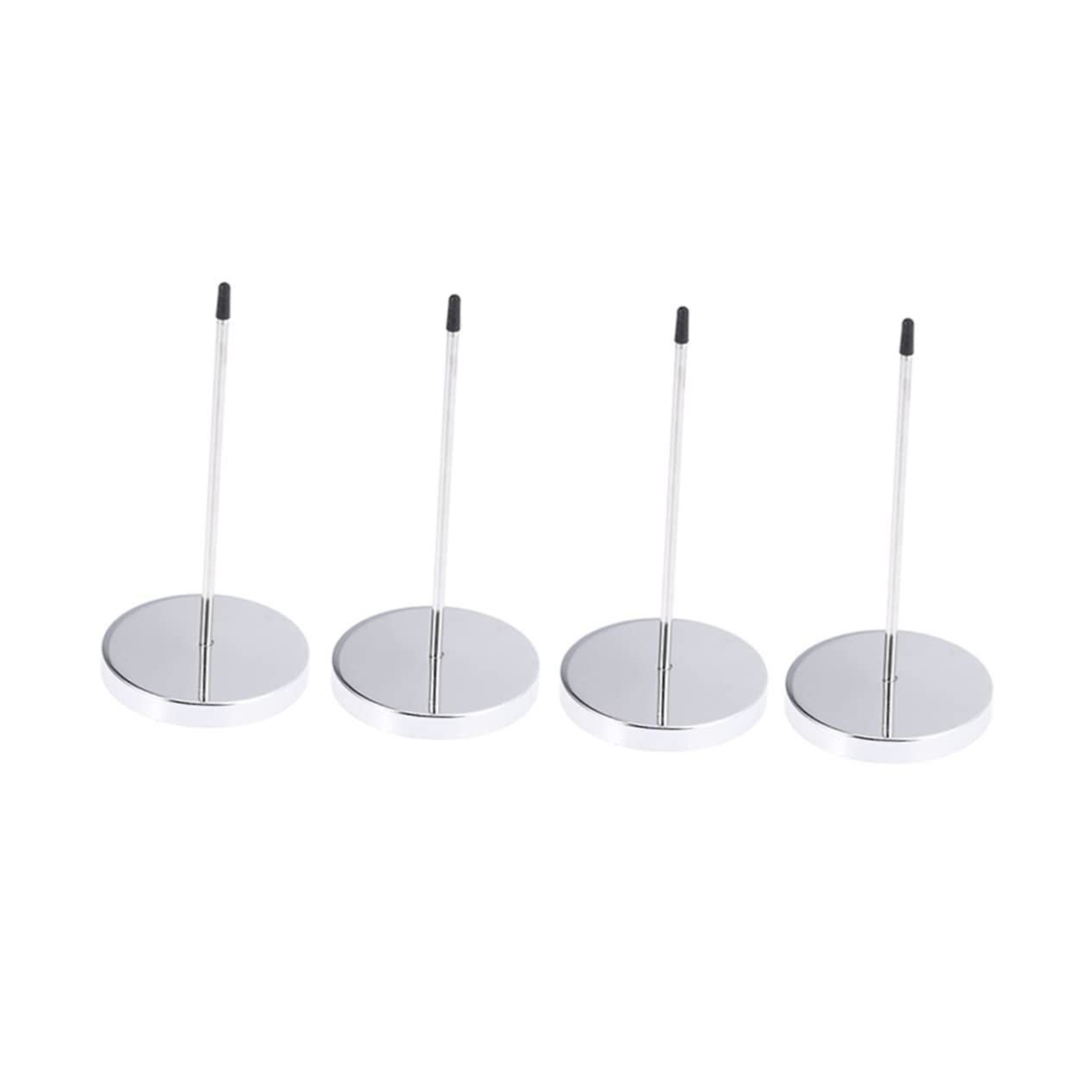 FUNOMOCYA 4pcs Menu Summons Fork Menu Holder Ticket Stabber Check Holder Effective Usage Holder Note Holder Paper Spike Holder Desk Bill Spindle Bill Holder Receipt Needle Folder Silver