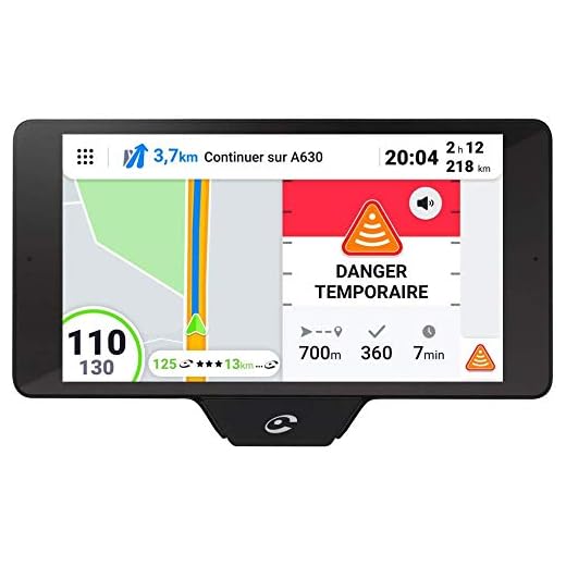 Coyote NAV+ (France) - Assistant d'Aide à la Conduite - GPS Coyote avec Cartographie 3D - Assistant Vocal - Écran Tactile HD - Avertisseur Dépassement Vitesse, Dangers et Trafic - Bluetooth