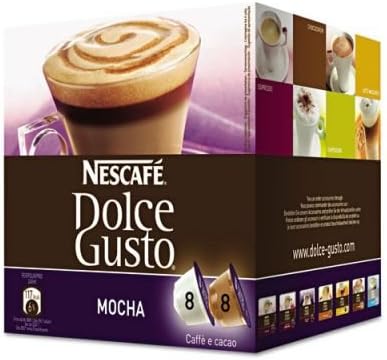 Dolce Gusto Coffee Capsules, Mocha, 2.23 oz., 16 per Box (27359)