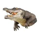 DOITOOL Realistisches Schwimmendes Krokodilkopf-Ornament Robustes Teichzubehör Leichtes Dekoratives...