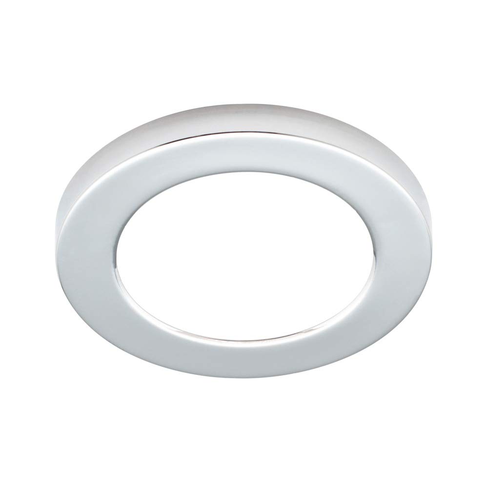 Litecraft Chrome, White Darly Flush Ceiling Or Wall Light Integrated Led - (12 Watt, Polished Chrome)