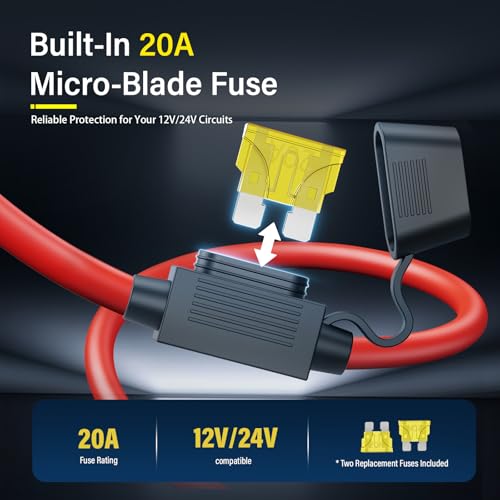 Cable de terminal con ojales para evitar fallos de arranque en invierno con conector X-Connect M6 3