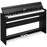 Amazon | IKTMI 木製 電子ピアノ 88鍵盤 88鍵 アップライト