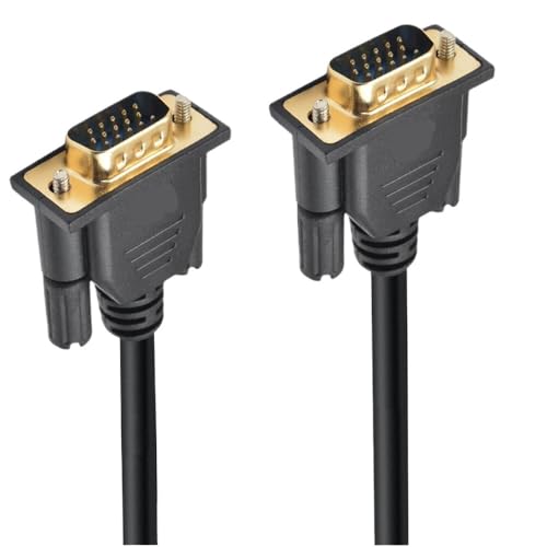 YWZBQL Wen ST 90 Degree Angled 3+6 Cable HD 15Pin Male to Male Female Extension Cable for PC TV Computer Projector 50cm1.5m 300cm(1m,VGA M-M)