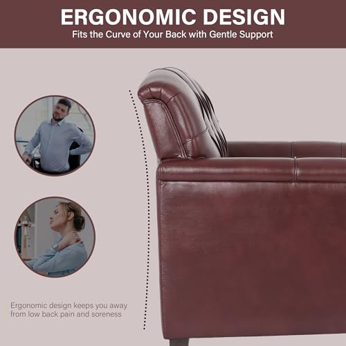 Sillón cómodo plegable Rojo miniatura 6