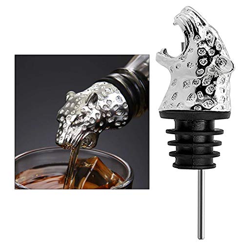 gazechimp Tampas de Vinho em Liga de Liga para Vinho em Forma de Cabeça de Animal Seladoras Protetor