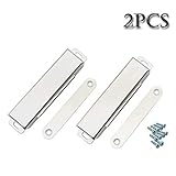 Door Catch,Door Magnet,Cabinet Magnets,Magnetic Door Catch,Suitable Cabinet Magnet Closet Catches,2 Pack, Slim Magnetic Screw.