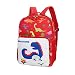 Dasongff Mochila para niños de dinosaurio con dibujos animados, bolsa de escuela para niños en la edad baja, mochila y mano de piel marrón, rojo, Talla única