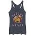 Disney Women's Lion King Hakuna Matata Graphic Tank, Navy Heather, Large