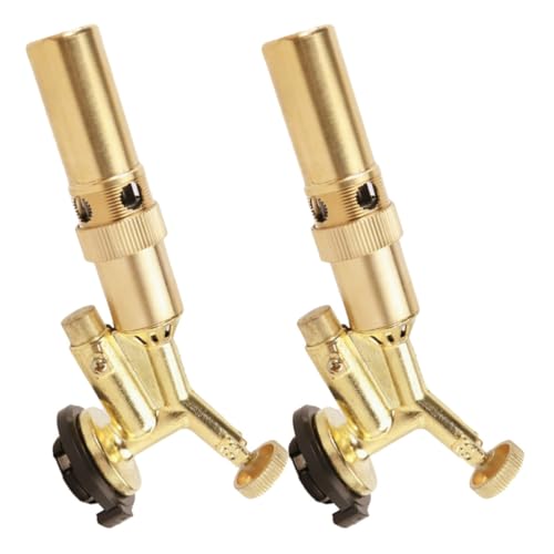 KICHOUSE Cabezal Ajustable para Cocina y Camping, Quemador de Gas Portátil, 2 Piezas, Encendedor Manual Compacto para Exteriores y Uso Doméstico