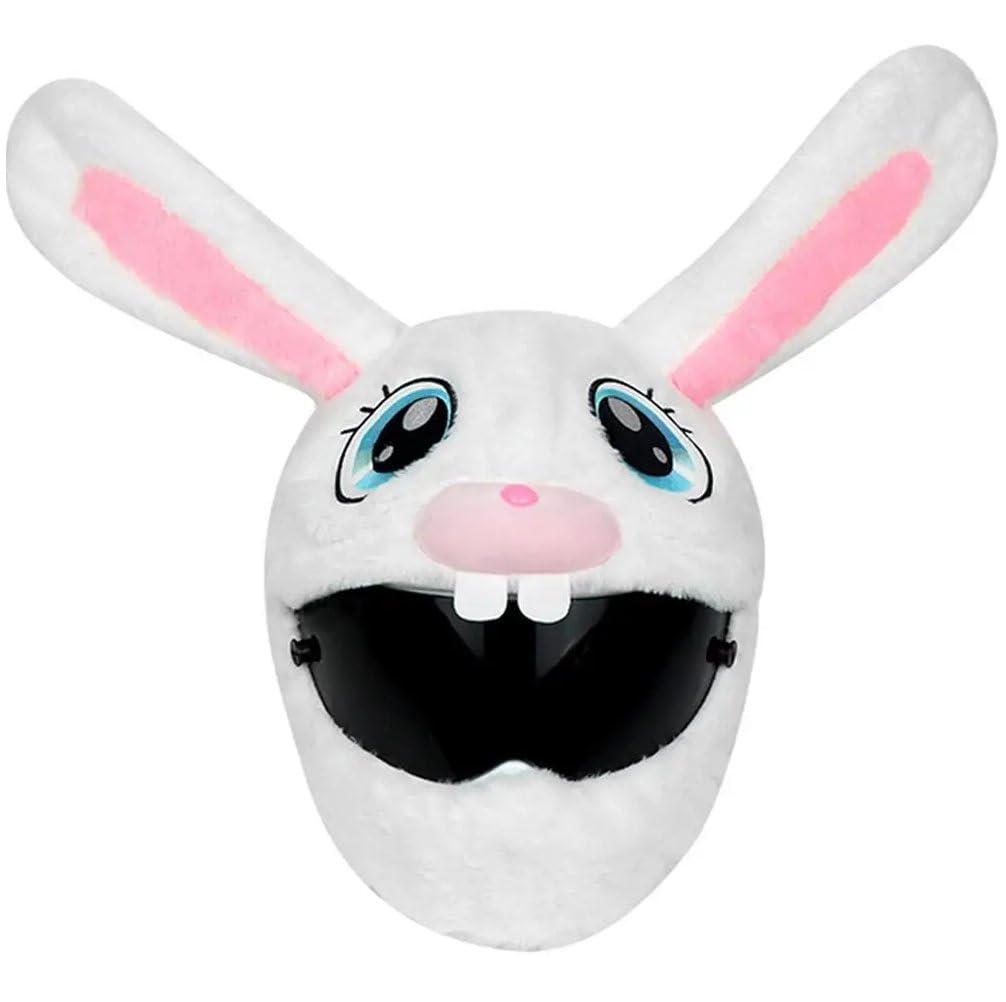 Housse de casque amusante en peluche pour motards et sorties de groupe