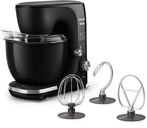 Philips Walita Batedeira Planetária, Preta, Jarra plástica de 5 L...