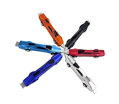 The New 6PCS Sports Car Pens Ballpoint Pen Funny pens for Kids Novelty Pens Cute Pens Cool Kids Pens School Supplies Racing Car Pens Gifts for childrenï¼ˆBlue inkï¼‰