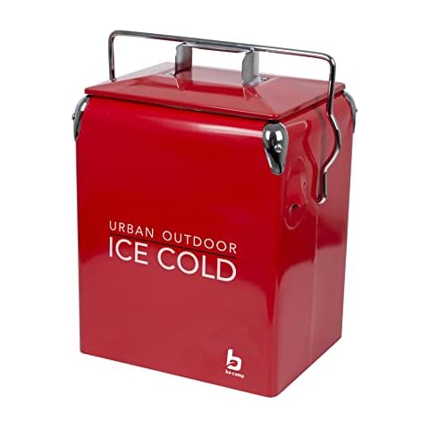 Bo-Camp Urban Outdoor 6703100 Retro Kühlbox Greenwich Camping Isolierbox Thermobox Kühltruhe Outdoor 17 L Cover