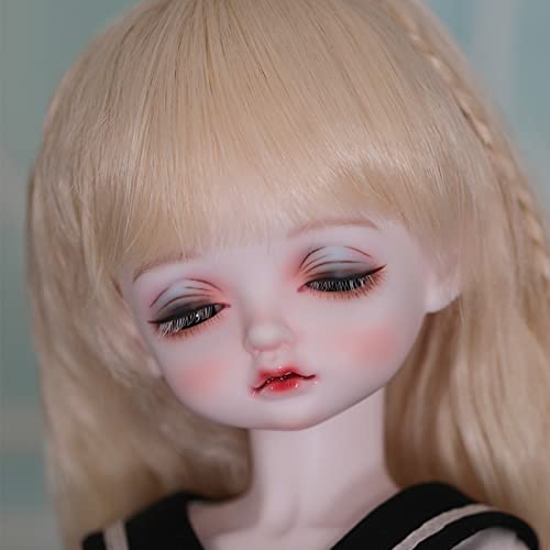 MERAXI 1/4 BJD Doll 37cm SD Dolls Ball Jointed Doll Half Sleep Bambi Fat Baby DIY Juguetes Figura de acción articulada con Conjunto Completo Ropa Zapatos Peluca Maquillaje cumpleaños de