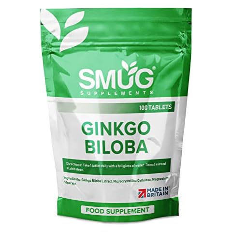 SMUG Supplements Ginkgo Biloba Tablets for Memory Support Cover