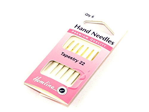 Hemline Gold Premium Eye Tapestry Needles - Per Pack Of 6