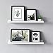 WELLAND Vista Photo Ledge Floating Wall Shelf, 24-inch, Set of 2, White