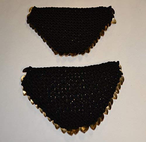 Armor Pauldrons in knitted Dragonhide Scalemail - Bronze3