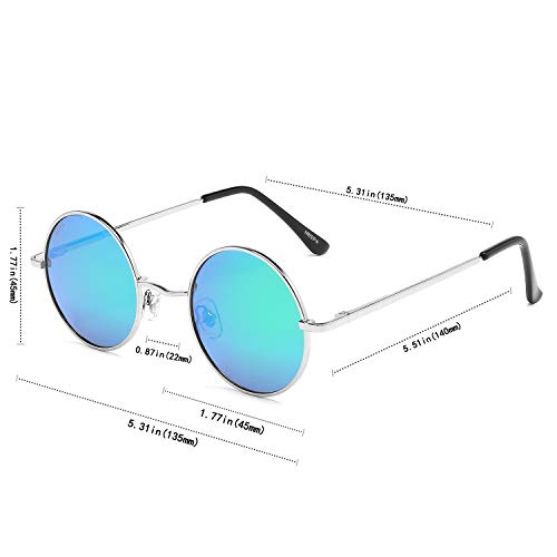 Image of Vintage Small Round Polarized Hippie Sunglasses for Men Women Circle Sun Glasses NP1002
