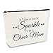 Cheer Mom Coach Gift Makeup Bag Cheerleading Coach Mom Appreciation Thank You Gift Mother's Day Birthday Graduation Present for Sister Cheer Mother Cosmetic Bag Travel Zipper Toiletries Pouch