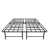 ZIYOO 14 Inch Full Size Heavy Duty Metal Platform Bed Frame with Storage, No Box Spring Needed Folding Mattress Foundation with 2500lbs Support, 10 Minutes Assembly, Noise Free