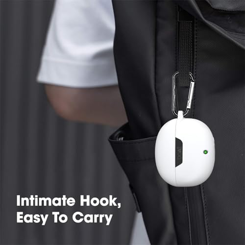 Sounce Earphone Case for Boat Airdopes 300 White - Image 8