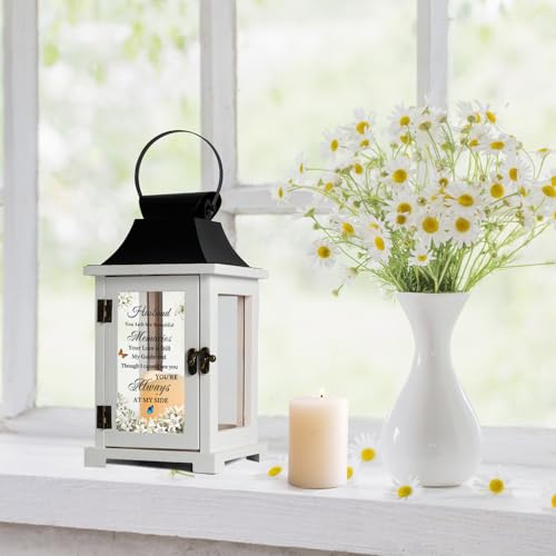HugMemories Memorial Gifts for Loss of Husband, Loss of Husband Sympathy Gift, Memorial Lantern with Led Candle, Bereavement Gifts in Memory of Loved One by HugMemories - Image 3