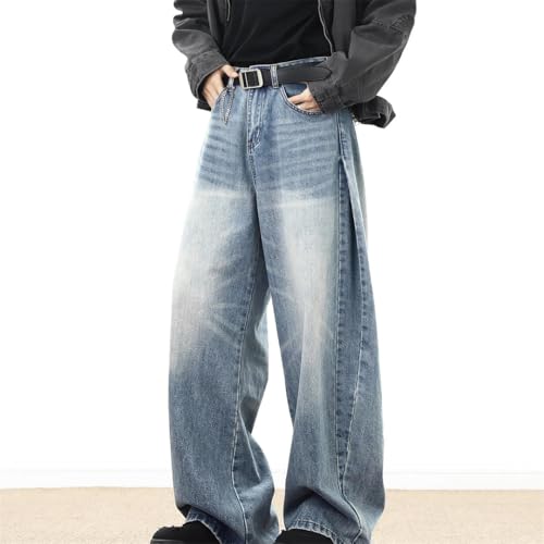 Retro Wide-Leg Jeans for Men and Women, American Loose-Fitting Jeans, Street Fashion Style2