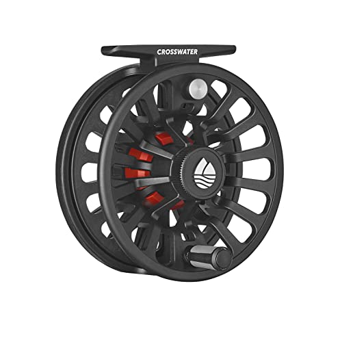 Redington Crosswater IV Fly Reel, Durable Fly Fishing Reel, Black, 4/5/6