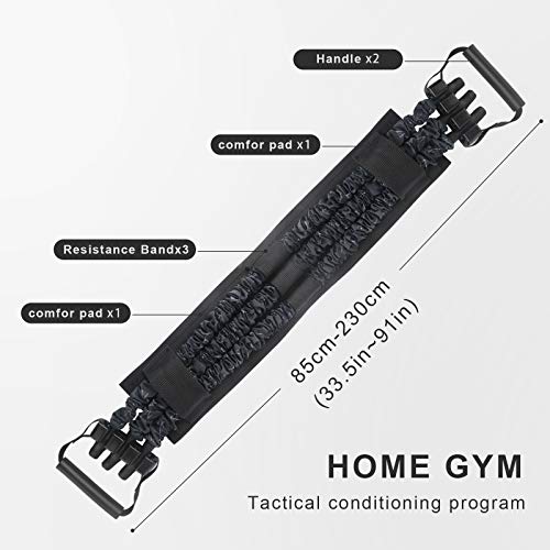 TOCO FREIDO Adjustable Bench Press (210LBS),Push Up Resistance Bands, Fitness Workout Equipment, Chest Builder Expander Resistance Training for Home Workout, Gym