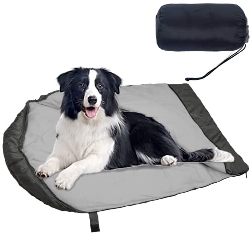 OROOTL Sac de couchage pour chien - Sac de voyage chaud et imperméable - Sac de couchage pour animal domestique - Pliable et léger - Lit de voyage pour chien pour le camping, la randonnée