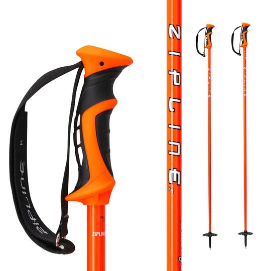 Zipline Blurr 16.0 Graphite Composite Downhill Ski Poles - Lightweight, Freeride All-Mountain...