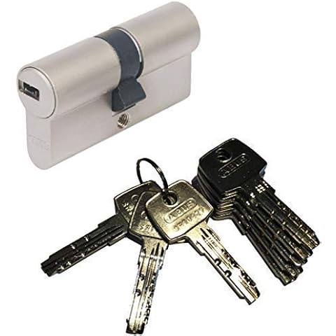 ABUS EC550 Profil-Doppelzylinder Länge 30/35mm mit 8 Schlüssel Cover