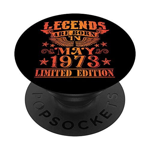 Cumpleaños Mayo 1973 Edición Limitada Regalo Legend May PopSockets PopGrip Intercambiable