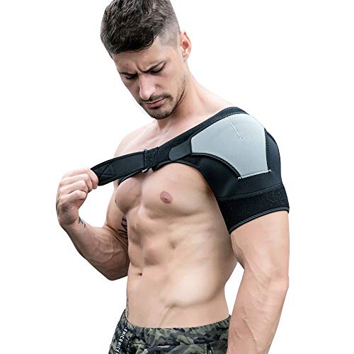 Totill Hombrera Ajustable para Hombre y Mujer, Hombrera Neopreno Transpirable, para Prevención y Recuperación de Lesiones Deportivas, para Dolor en el Hombro, Hombros Artríticos, Izquierdo y